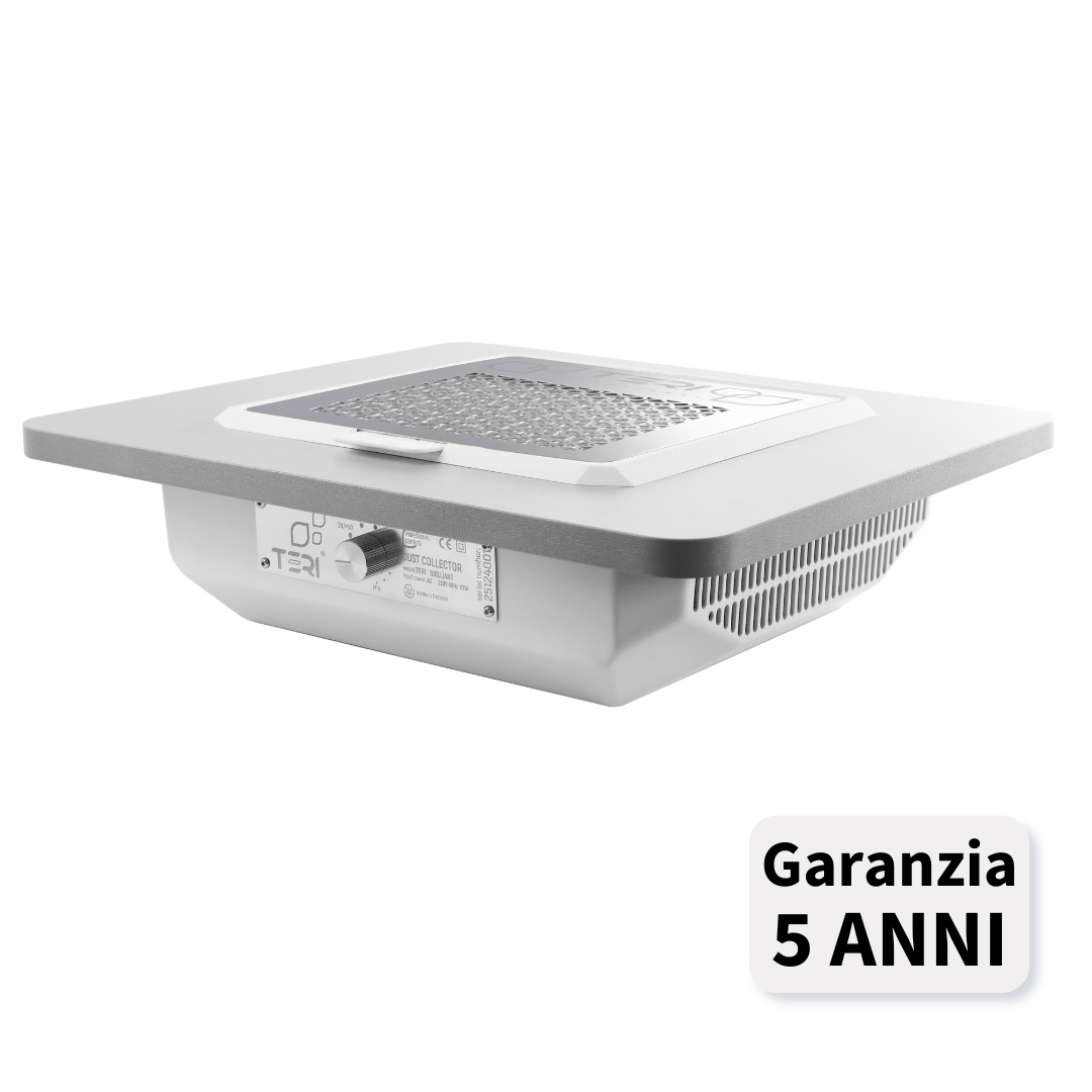TERI BRILLIANT Aspiratore Unghie ad Incasso - bianco/silver