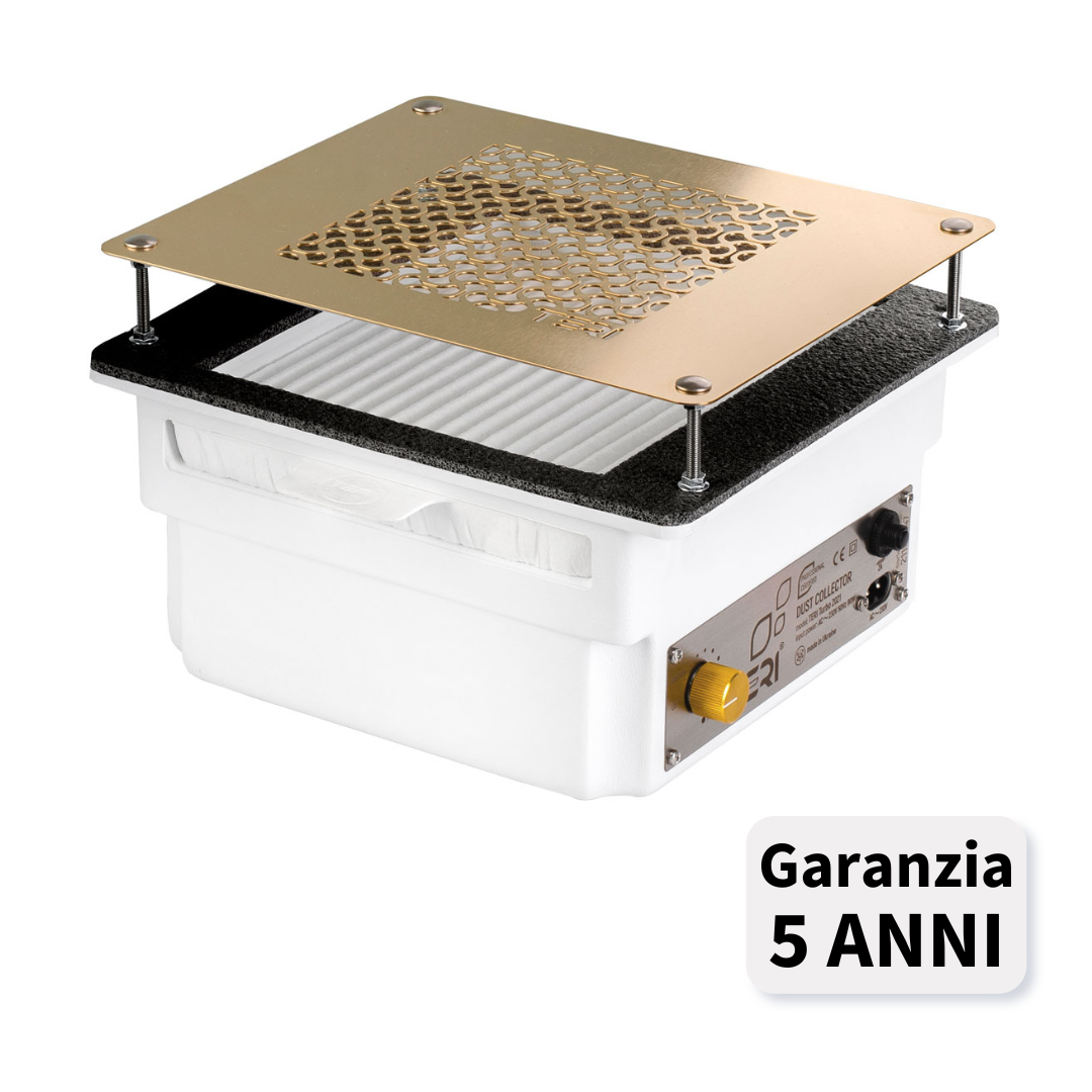 TERI TURBO Aspiratore Unghie ad Incasso - bianco/oro