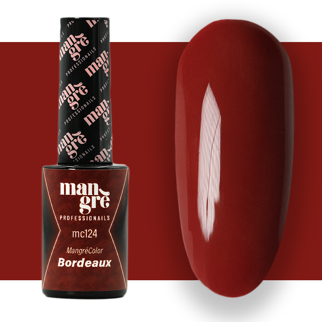 Smalto semipermanente Mangrè Color Bordeaux - 8 ml