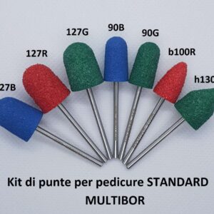 Punte per fresa unghie Multibor 2 kit STANDART